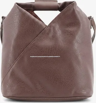 Maison Margiela Womens Crossbody Bag Purple Leather Shoulder