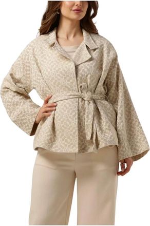 Ruby Tuesday Jassen, Dames, Beige, M, Leer, Taya Vest
