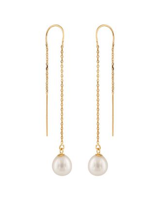Splendid Pearls 14K 7.5-8Mm Pearl Drop Earrings