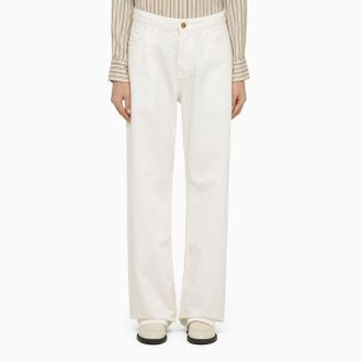 Etro Etro White Denim Baggy Jeans