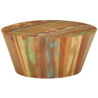 vidaXL Tavolino da Salotto &Oslash;65x31 cm in Legno Massello di Recupero - Vidaxl