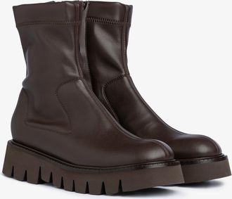 Pedro Garcia Brown textile bootie | Selen| Autumm - Winter 26 |