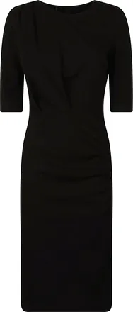 Pinko Achimenes Fitted Black Midi Dress