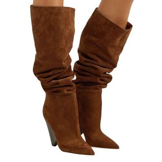 Saint Laurent Niki suede over-the-knee boots Size 41