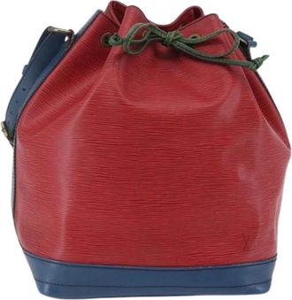 Louis Vuitton Pre-owned Bucket Bag - Dames - Vintage Tas - Rood - ONE Size - Leer - Vintage