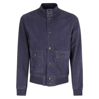 STEWART New Orleans Jacket - Heren - Leren en Su&egrave;de Jassen - Blauw - XL - Leer - Jassen