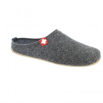 Living Kitzb&uuml;hel Filzpantoffel Schweizer Kreuz No. 3886 H&uuml;ttenschuhe - Unisex | grau