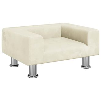 vidaXL Vidaxl - Divano Per Bambini Crema 50x40x26,5 Cm In Velluto
