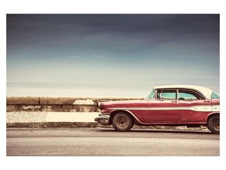 Schubiger M&ouml;bel Digitaldruck auf Acrylglas Roter Oldtimer