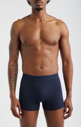 Tom Ford Cotton Stretch Jersey Boxer Briefs in Midnight Blue at Nordstrom, Size Xx-Large