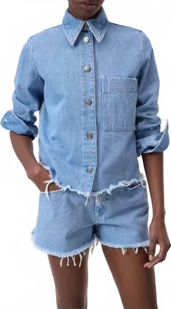 Closed Short Jacket In Light Blue