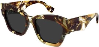 Gucci Gg 2150S 004 Zonnebril - Dames - Zonnebrillen - Veelkleurig - 55 MM - Nylon - Accessoires