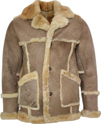 Infinity Leather Mens Designer Winter Sheepskin Fur Coat-Zaragoza