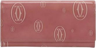 Cartier Pre-owned Bifold Wallet in Vernice Rosa - - Pre-owned - Donna - Rosa - ONE SIZE