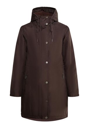 Usha Gewatteerde korte jas Dames donkerbruin