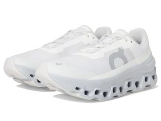 On Cloudmonster Womens Shoes White/Glacier : 8.5 M, Synthetic/Textile