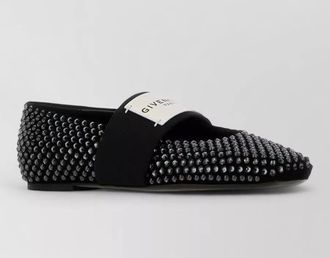 Givenchy leather crystal-embellished ballet flats