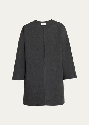 The Row Cove Cashmere-Wool Open Jacket