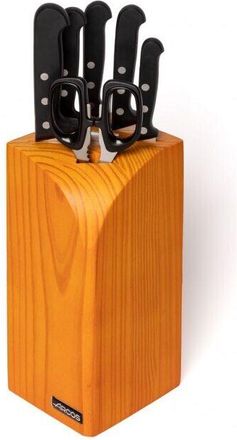 Arcos Taco De 4 Cuchillos Macheta Y Tijeras Arcos Universal 285100 De Acero Inoxidable Y Mango De Polioximetileno Juego De 6 Piezas Y Caja De Regalo