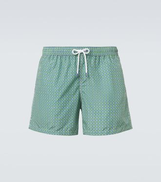 Fedeli Madeira printed swim trunks