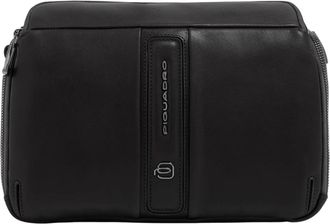Piquadro Victor Crossbody Bag - Heren - Schoudertassen - Zwart - ONE Size - Leer - Tassen