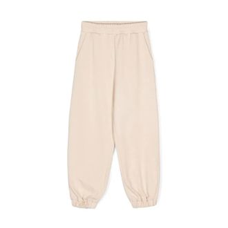 Fendi Linen Joggers for Junior - male - Fendi - Sweatpants - Beige - 12 Y - Kids