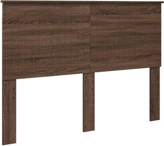 vidaXL Cabecero Con Cabecera Roble Marr&oacute;n 140 Cm Madera Contrachapada Vidaxl