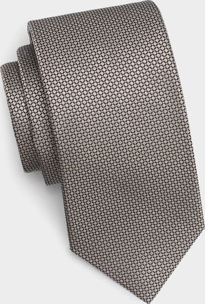Isaia Men & apos;s Diamond-Print Silk Tie