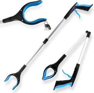 OEM 1 Pinza Telesc&oacute;pica De 83 Cm Con Cabezal Giratorio De 360&deg;, Mango Ergon&oacute;mico Y Puntas Magn&eacute;ticas Para La Recogida De Residuos (azul)