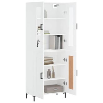 Berkfield Home Highboard White 69.5x34x180 cm Engineered Wood