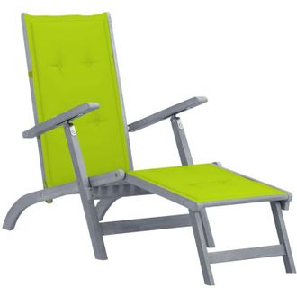 vidaXL Furniture Limited - Tumbona De Jard&iacute;n Con Reposapi&eacute;s Y Coj&iacute;n
