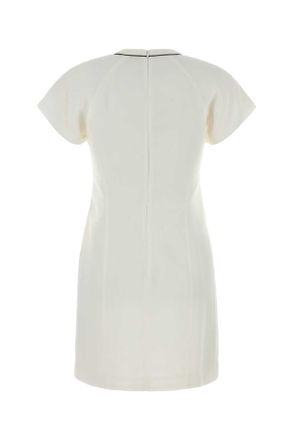 Brunello Cucinelli Womens White Viscose Blend Dress C600 Abiti