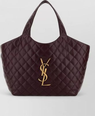 Saint Laurent nappa leather medium icare shoulder shopping bag