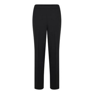 Kaffe Ontspannen zwarte broek - Dames - Straight fit broeken - Zwart - XS - Broeken