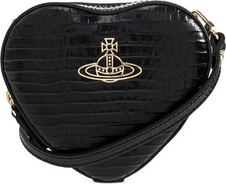 Vivienne Westwood Borsa a tracolla a cuore - Nero