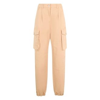 Moschino Cargo Broek - Dames - Broeken - Beige - Maat: S Katoen