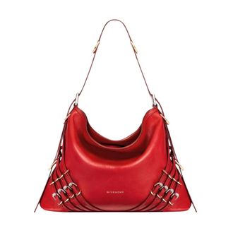Givenchy Shoulder Bags, female, Red, Size: ONE SIZE Red Shoulder Bag with Cutout Design
