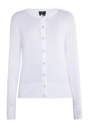Faina Gebreid vest Dames wit