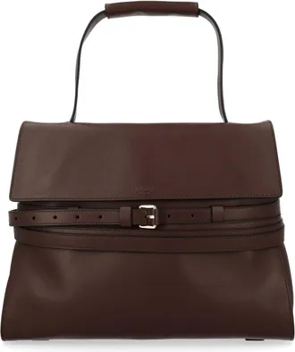 Moschino Tie Me Medium Fold-Over Handbag