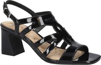 Easy Street Divine Slingback Sandal in Black Patent at Nordstrom, Size 7.5