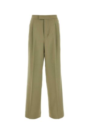 Ami Ami Green Viscose Blend Pant