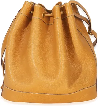 Herm&egrave;s Herm&egrave;s Sable Togo Market Bucket Tote