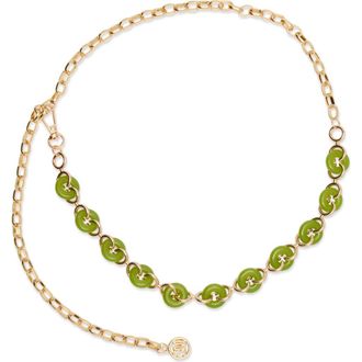 Steve Madden Resin Chain Belt in Green at Nordstrom Rack, Size Large/x-Large