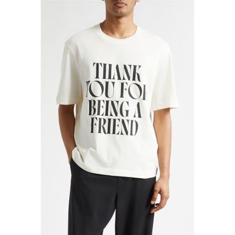 Ami Boxy Cotton Graphic T-Shirt in Blanc Creme at Nordstrom, Size X-Large