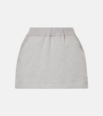 スカート MIU MIU Plisse woolmohair skirt Bianco Miu Miu Embroidered Long Skirt With Coulisse women - Glamood