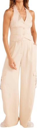 Minkpink Fabella Cargo Pants In Beige