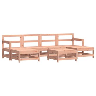 vidaXL Juego De Muebles De Jard&iacute;n 7 Pzas Madera Maciza Abeto Douglas Vidaxl
