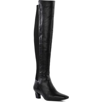Seychelles Casting Call Leather Over the Knee Boot in Black at Nordstrom, Size 8.5