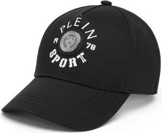 Plein Sport Baseball Cap Tiger Comfort Unisex in Black/white at Nordstrom, Size 00