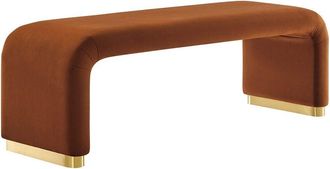 ModWay Koda Performance Velvet Waterfall Long Bench